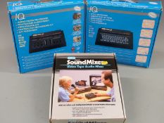 VHS audio/video units with microphones and various cables with boxed IQ Video Studio Title Generator