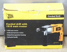 JCB corded drill, unused