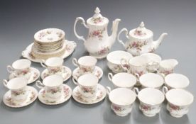 Royal Albert Moss Rose tea and coffee ware