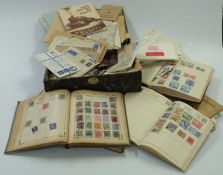 Sundry albums of all-world stamps and a box file of loose album pages including Malta, stockcards,