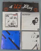 U2 - 4 U2 Play, limited 4 pack collection in black vinyl. Three (CBS 7951), Another Day (CBS