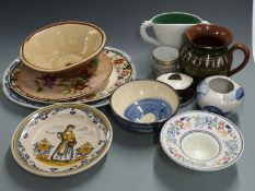 Ceramics and Studio pottery including a Royal Doulton 'Magnella' pattern charger (diameter 35cm),