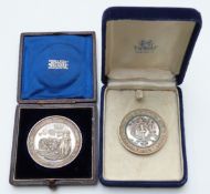 1882 Borough of Stockport silver medal coin awarded to George Newton, Oldham for the Best Wet Gas