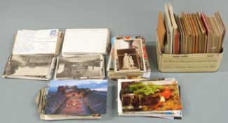 A quantity of Bongo series postcards together with black and white and coloured postcards from early