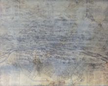 A mirrored map of Paris