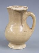 Martin Brothers pedestal jug with incised name to base, H12cm
