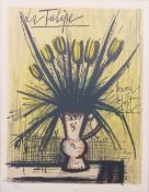 Bernard Buffet limited edition (35/230) lithograph 'La Tulipe', 40 x 31cm