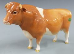 Guernsey bull 'Champion Sabrina's Sir Richmond 14th', H10cm
