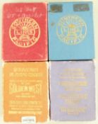 Four packs of railway or railroad interest souvenir playing cards comprising two Southern Pacific