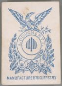 A. Dougherty American playing cards, named to ace and also marked Manufacturer 78 Cliff St. NY,