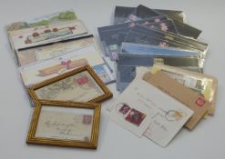 A quantity of GB definitive and other presentation packs and sundries including two framed covers