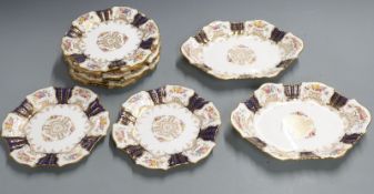 Wedgwood part dinner service comprising ten plates and two dishes