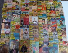 Eighty-one Classics Illustrated comics including Rockets Jets and Missiles, Oregon Trail,