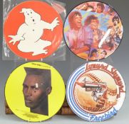 Eight twelve inch picture discs including Ray Parker Jr - Ghostbusters (ARIPD R2580), The Rolling