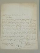Martin Bladen Hawke, signed / autographed letter discussing the transfer / payment of monies for a