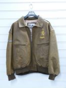 Rolling Stones Bridges to Babylon tour jacket with embroidered Stones and rearing lion to the