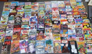 One-hundred-and-nineteen various comics including Comic Reader, revolver Fantastic, Strage Haven,