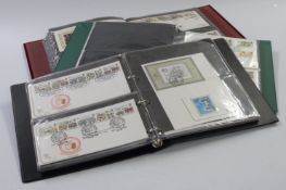 Three albums of GB first day covers