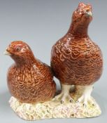 Beswick figure of two grouse, model no 2063, H15cm