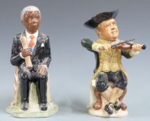 Kevin Francis limited edition figure of Nelson Mandela and an artist's original proof of a fiddler