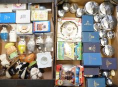 Approximately 50 novelty egg cups and coddlers including large size Royal Worcester, boxed