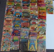 Fifty-three Charlton comics comprising Captain Atom, Blue Beetle, Battlefield Action, Thunderbolt,