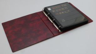 A ring binder album of Great Britain stamps 1840-70 on Hagner sheets including 1d black unplated (