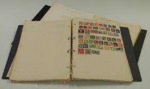 A collection of foreign stamps from all periods in two ring binders
