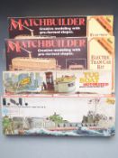 Four model kits comprising two The Lindberg Line L.S.U. and Motorized Tug Boat and two