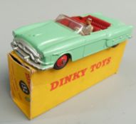 Dinky Toys diecast model Packard Convertible with green body, red interior and hubs and driver, 132,