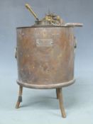 A. Gallenkamp & Co. Ltd George V copper and brass gas standard test device with portcullis royal