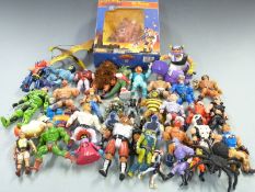 A collection of vintage action figures.