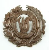 British Commonwealth West Indies Regiment officer's service dress metal cap badge