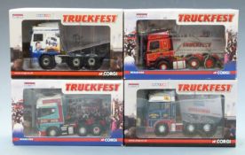 Four Corgi Truckfest 1:50 scale limited edition diecast model lorry tractor units Pollock (Scotrans)