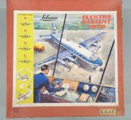 Schuco Electro Radiant 5600 battery operated tinpate model aeroplane in B.O.A.C livery with cream