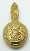 British Army Royal Artillery other ranks busby grenade plume holder