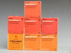 One-hundred-and-forty-nine Eley 12 bore shotgun cartridges Two-Inch and Alphamax, all in original