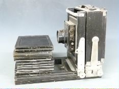 Large Kodak plate camera with Dallmeyer Serrac 4.5 f=8 1/2 lens