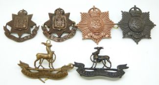 Six British Army East Surrey Regiment, Hampshire Regiment and Royal Warwickshire Regiment Officers