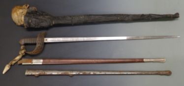 British 1895 pattern infantry officer's sword by Bartels & Co, London, with etched 83cm blade,