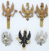 Six British Army 14th/20th Hussars badges, one by Firmin London