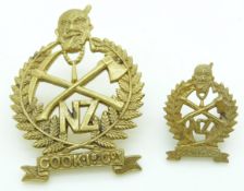 Two New Zealand Army WWI New Zealand Expeditionary Force Native Contingent Maori Battalion Cook