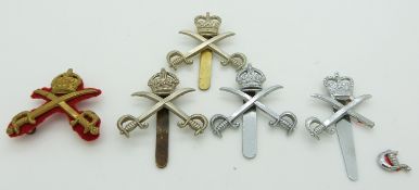 Five British Army, Army Physical Training Corps badges