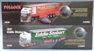 Two Corgi Sights & Sounds 1:50 scale limited edition lorries Pollock (Scotrans) Ltd CC12931 and