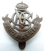 British Army Old Boys' Corps metal cap badge