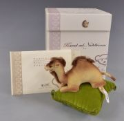 Steiff Original Club Edition 2005 'Camel on a Pin Cushion', 420474, with button to ear, tags and