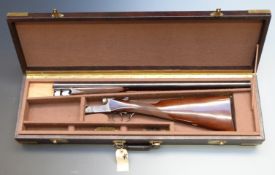Gunmark Merlin 12 bore side by side ejector shotgun with engraved  locks, trigger guard,