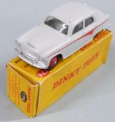Dinky Toys diecast model Mercedes Benz 220 SE with grey body and red stripe and hubs, 176, in