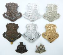 Eight King Edward School Birmingham Officer Training Corps metal badges