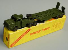 Dinky Supertoys diecast model Tank Transporter with Thornycroft Mighty Antar and trailer, 660, in